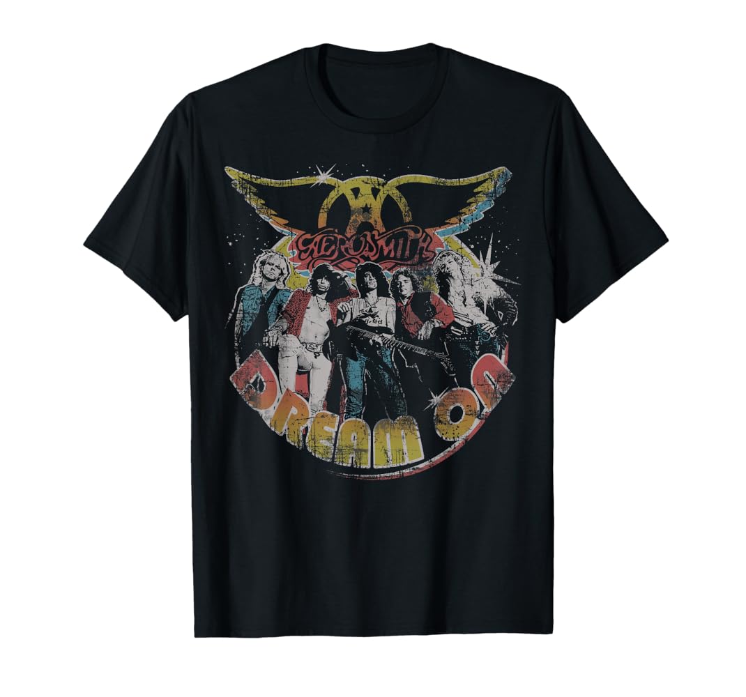 Amazon | エアロスミス-ドリーム・オン・ポートレート Tシャツ